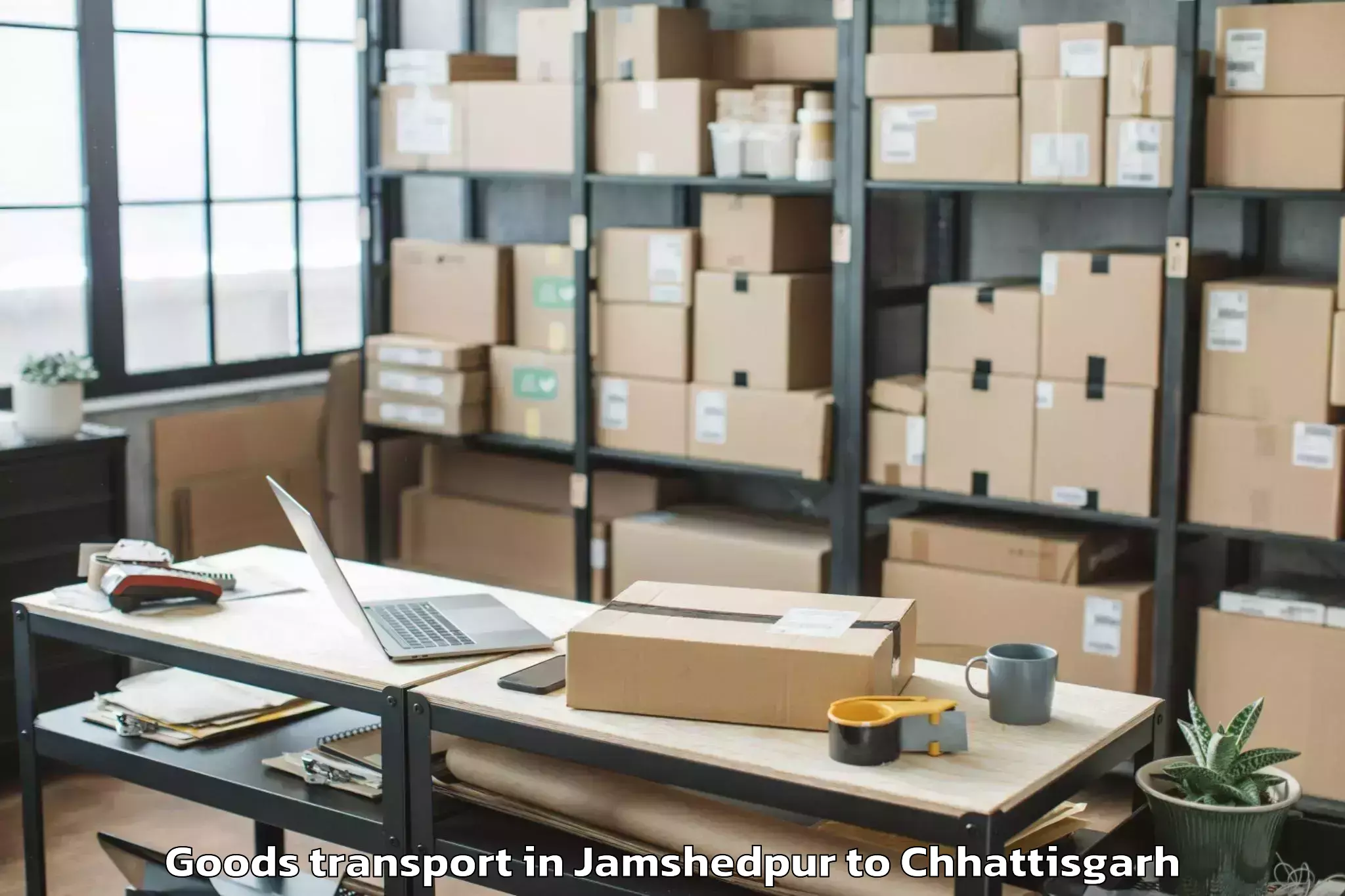 Book Jamshedpur to Gaurela Goods Transport Online